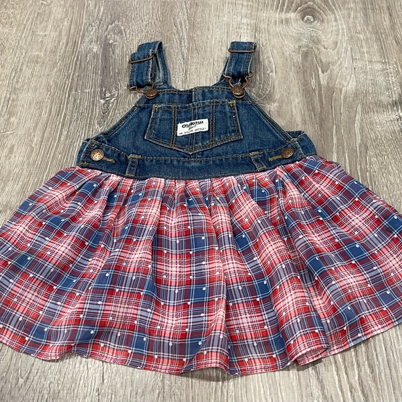 OshKosh B'gosh Dresses Oshkosh Denim Overalls Dress Paid Baby Girl